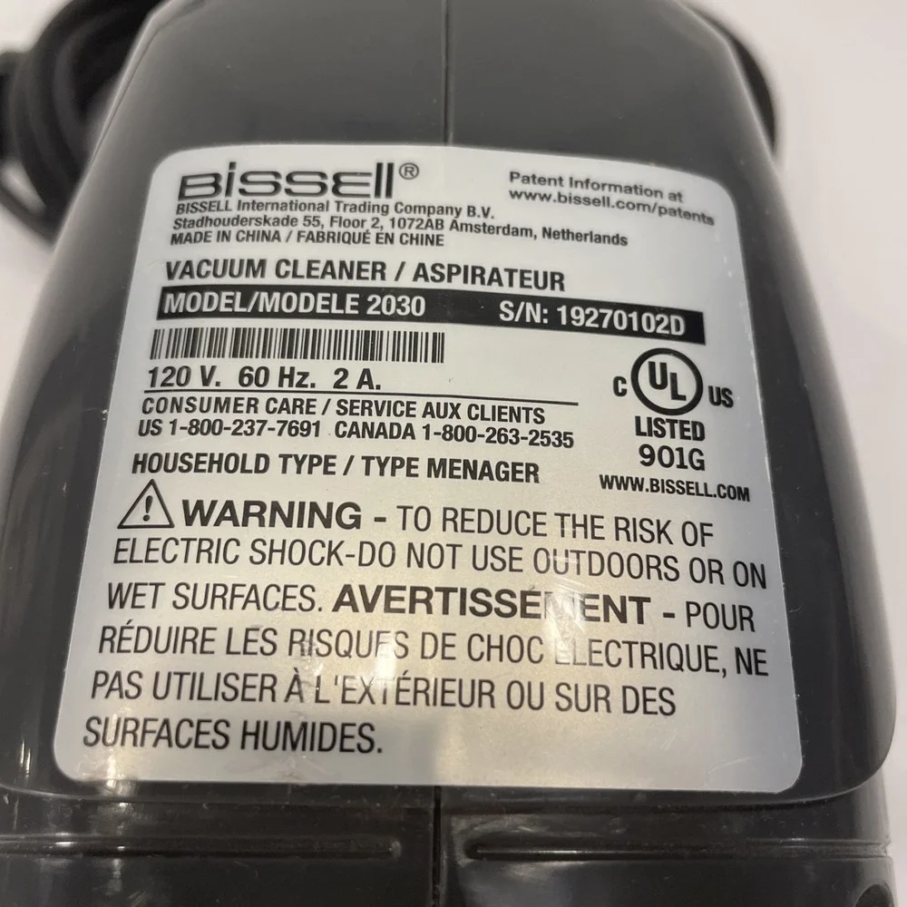 Bissell Model 2030 Cleanview Hand Vacuum Cleaner main motor unit only TESTED
